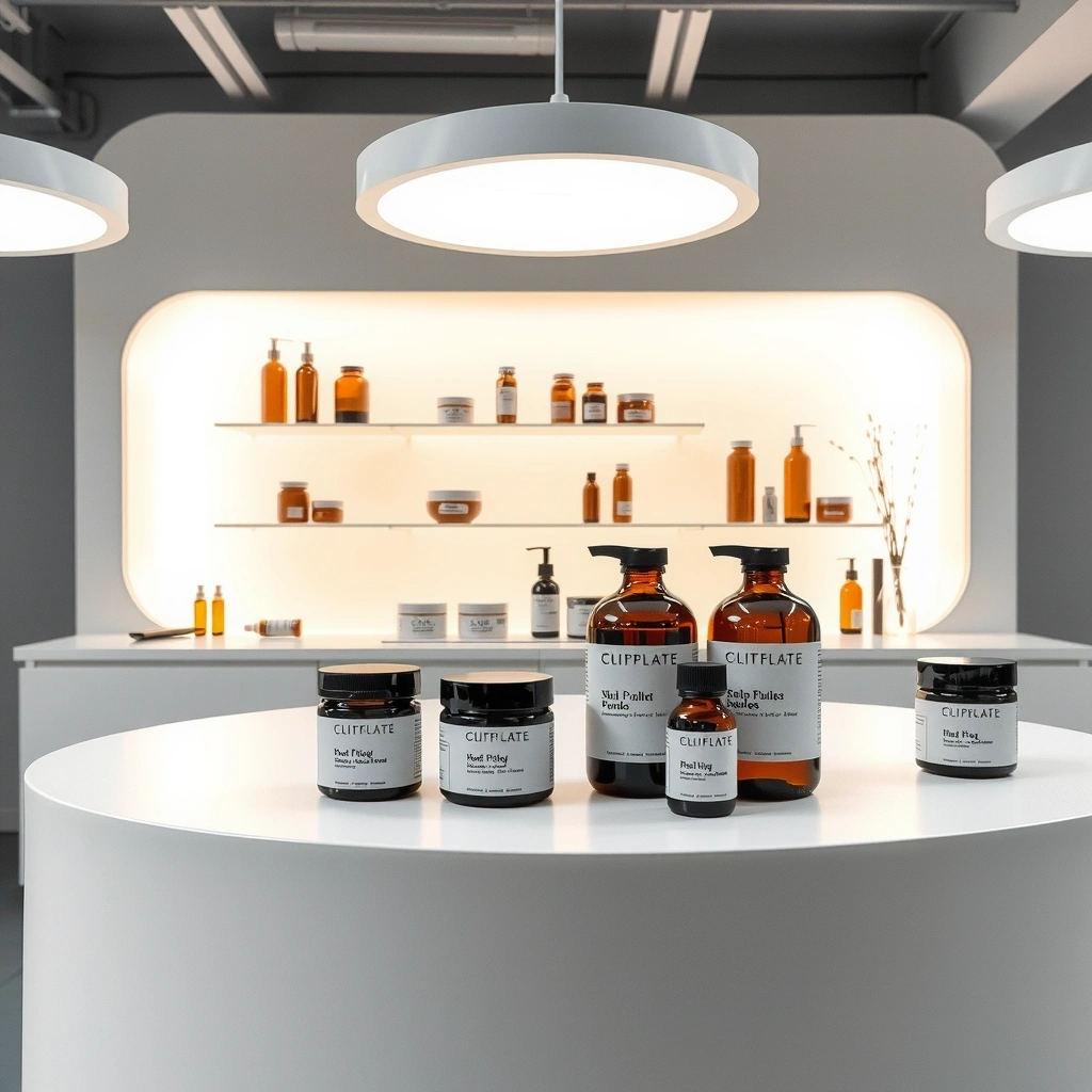 Premium vitality supplements and skincare hero background